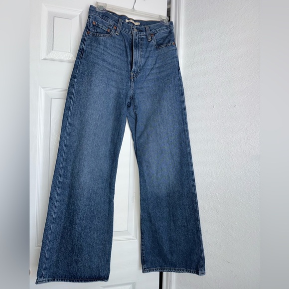 Levi's Denim - Levis ribcage wide leg jeans